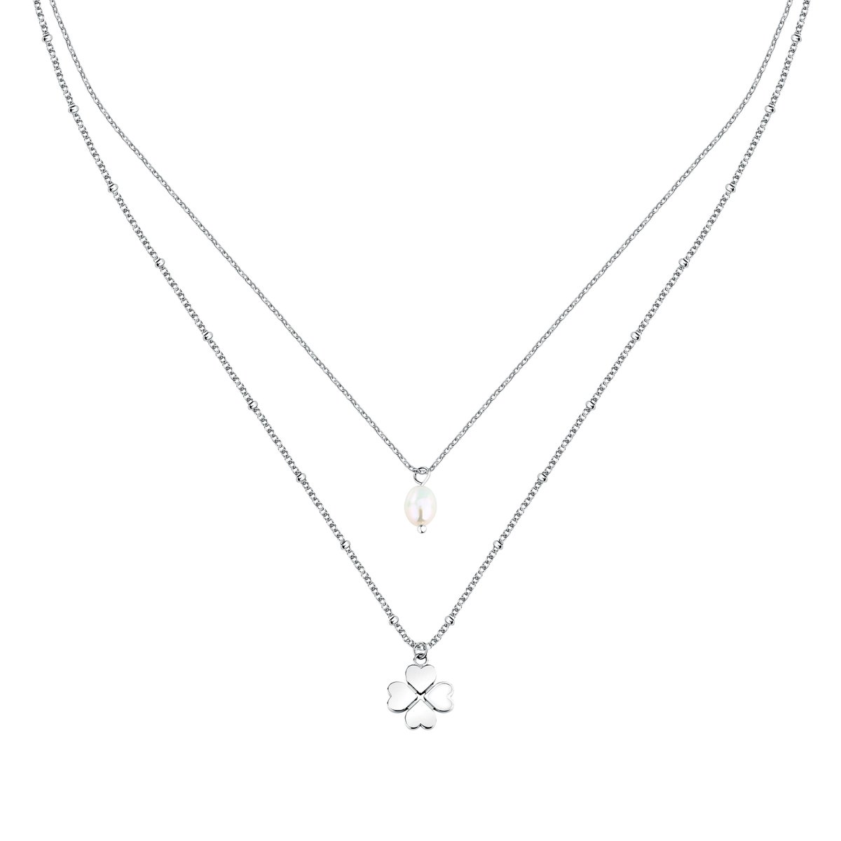 Collier FRIENDSHIP stainless steel,white, LA PETITE STORY