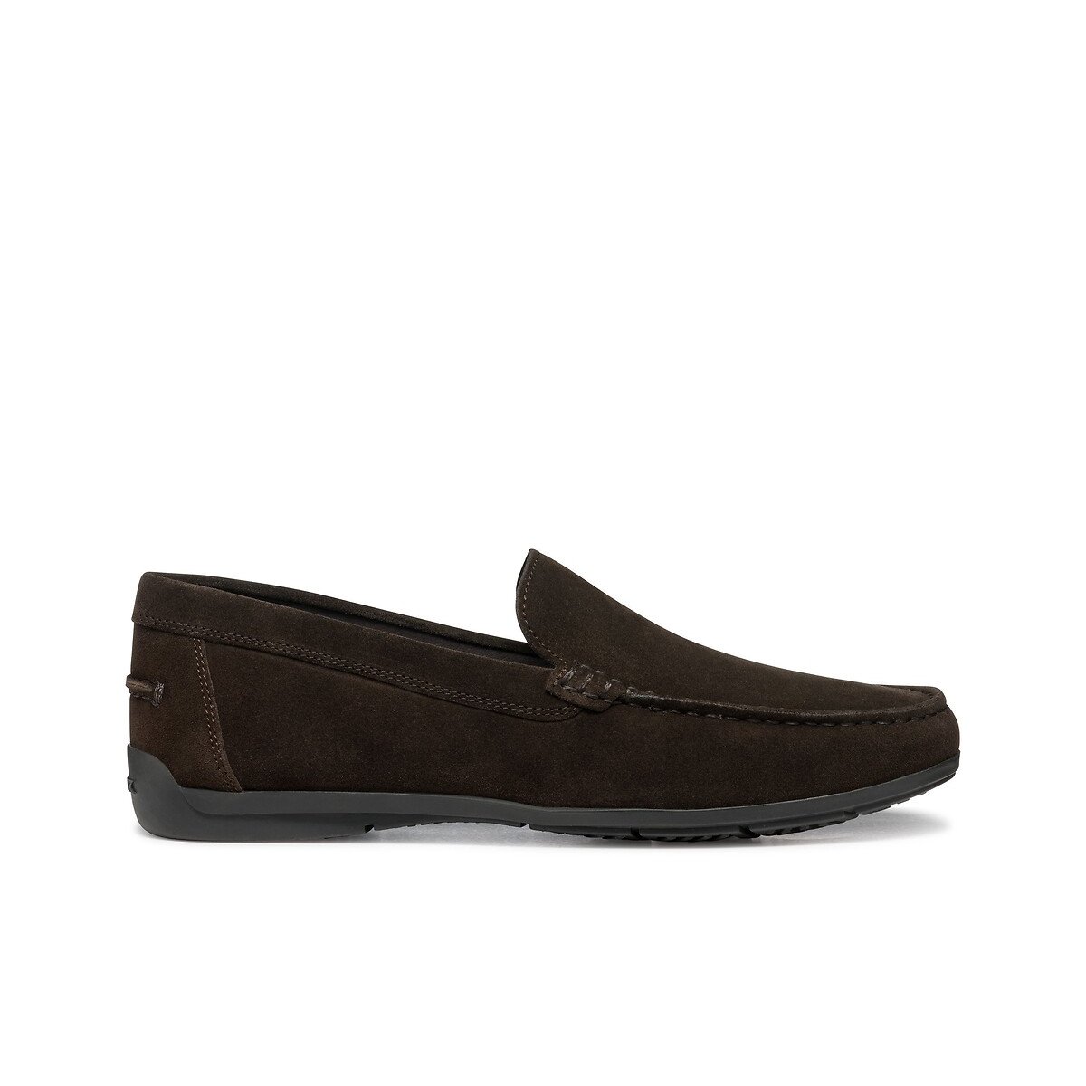 Mocassins en cuir suédé Siron marron foncé, GEOX