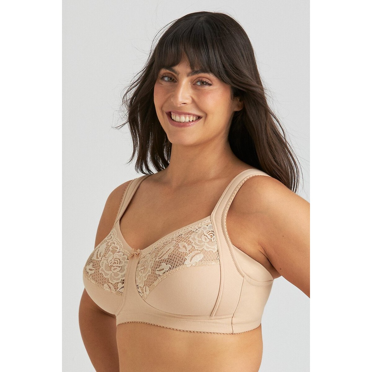 Soutien-gorge sans armatures LOVELY LACE SUPPORT beige, MISS MARY OF SWEDEN
