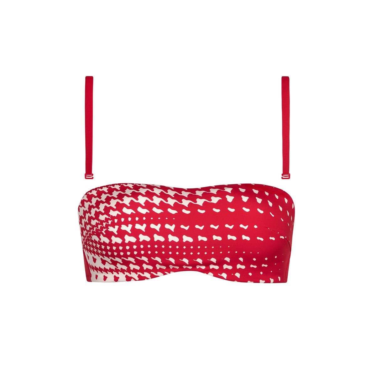 Haut maillot de bain bandeau préformé Quito rouge, LISCA