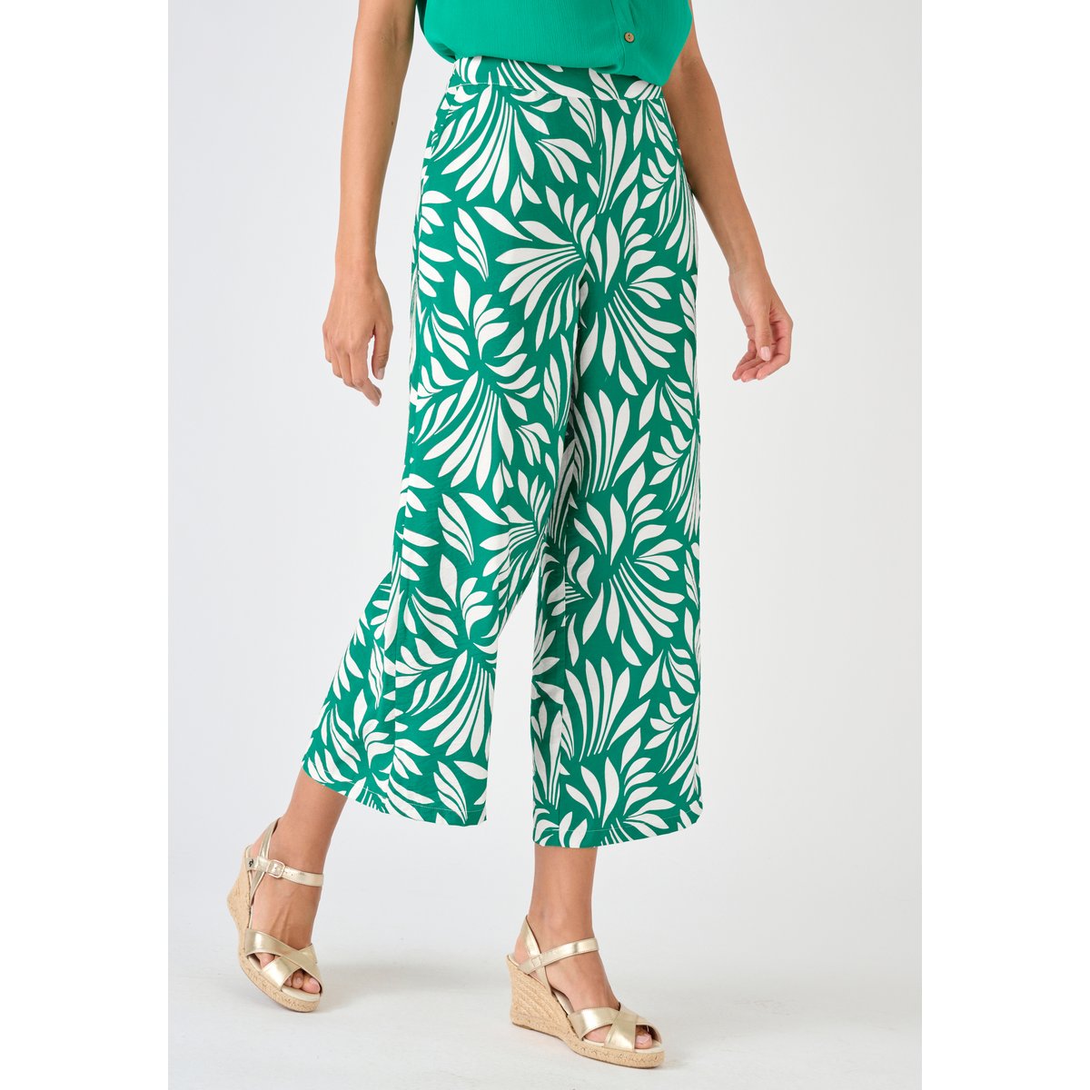 Pantalon 7/8ème enfilable CLIMATYL vert feuillage, DAMART