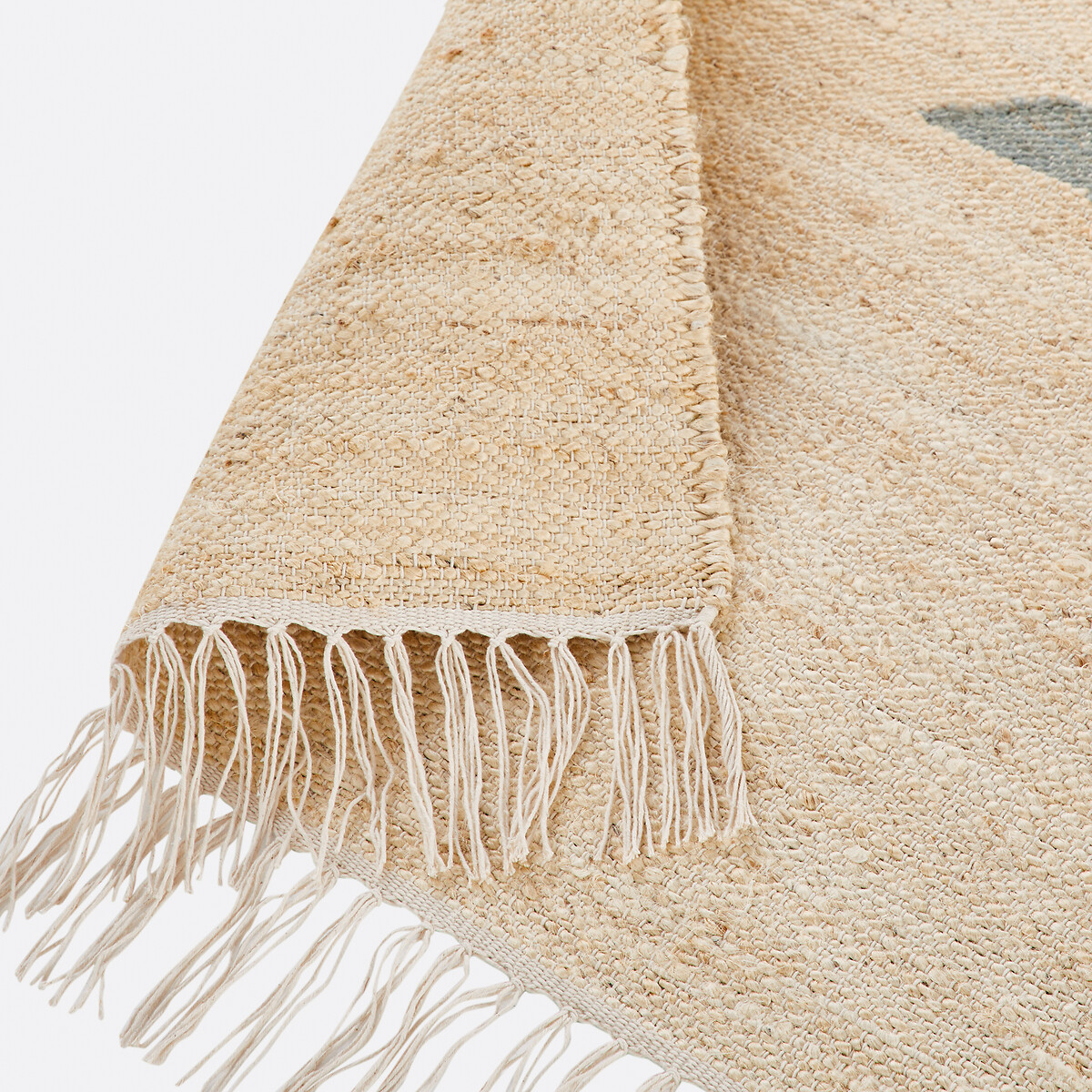 Tapis en jute motif vintage, Quimo naturel/rose, LA REDOUTE INTERIEURS