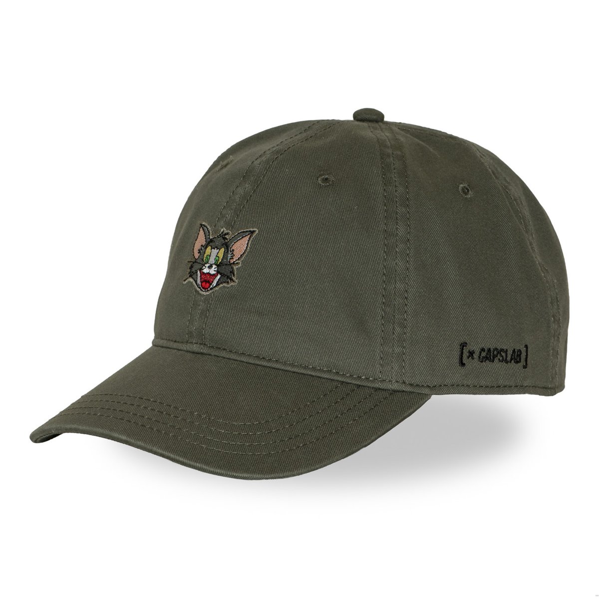 Casquette dad cap Tom et Jerry kaki foncé/gris, CAPSLAB