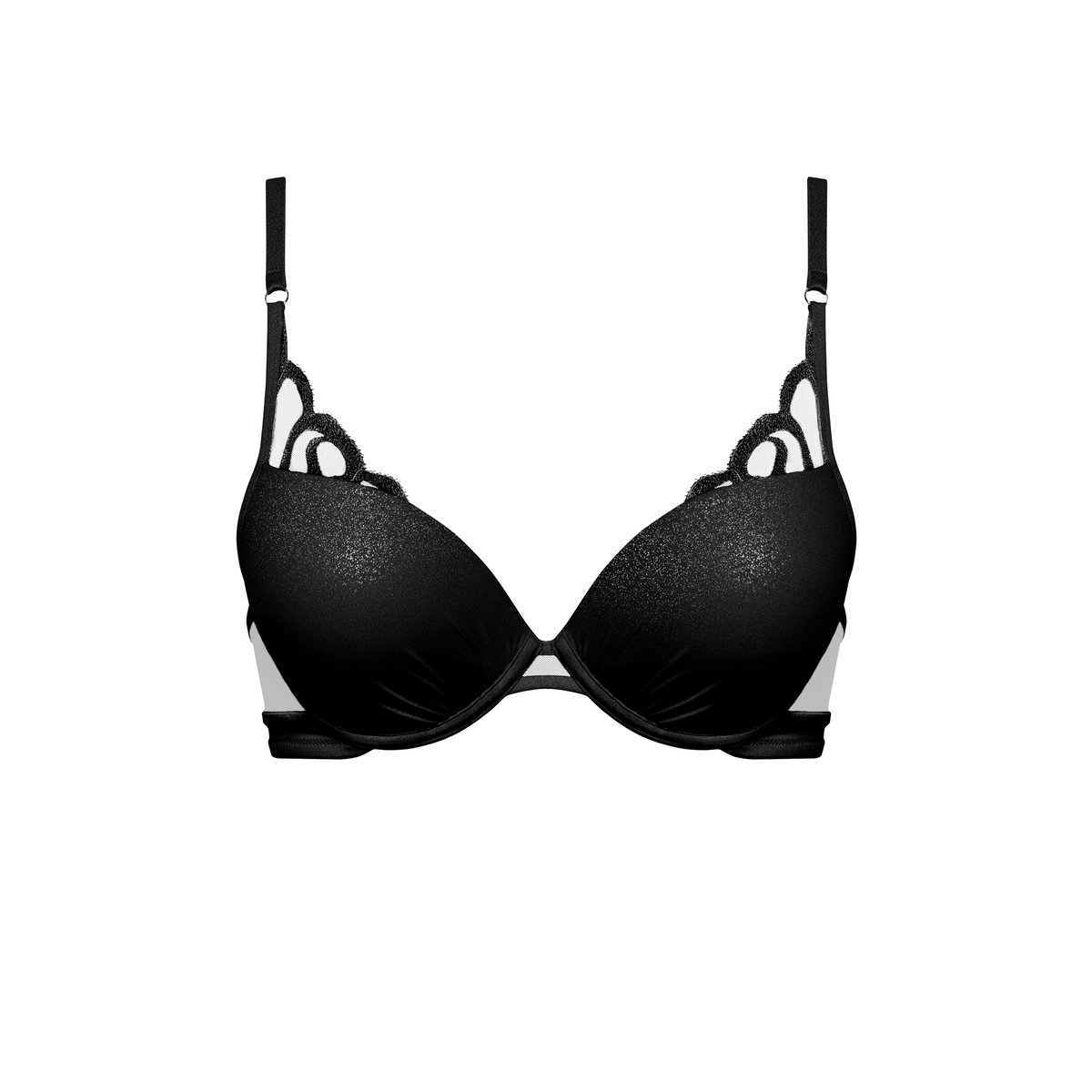 Soutien-gorge push-up SHINY SECRET noir, LISCA