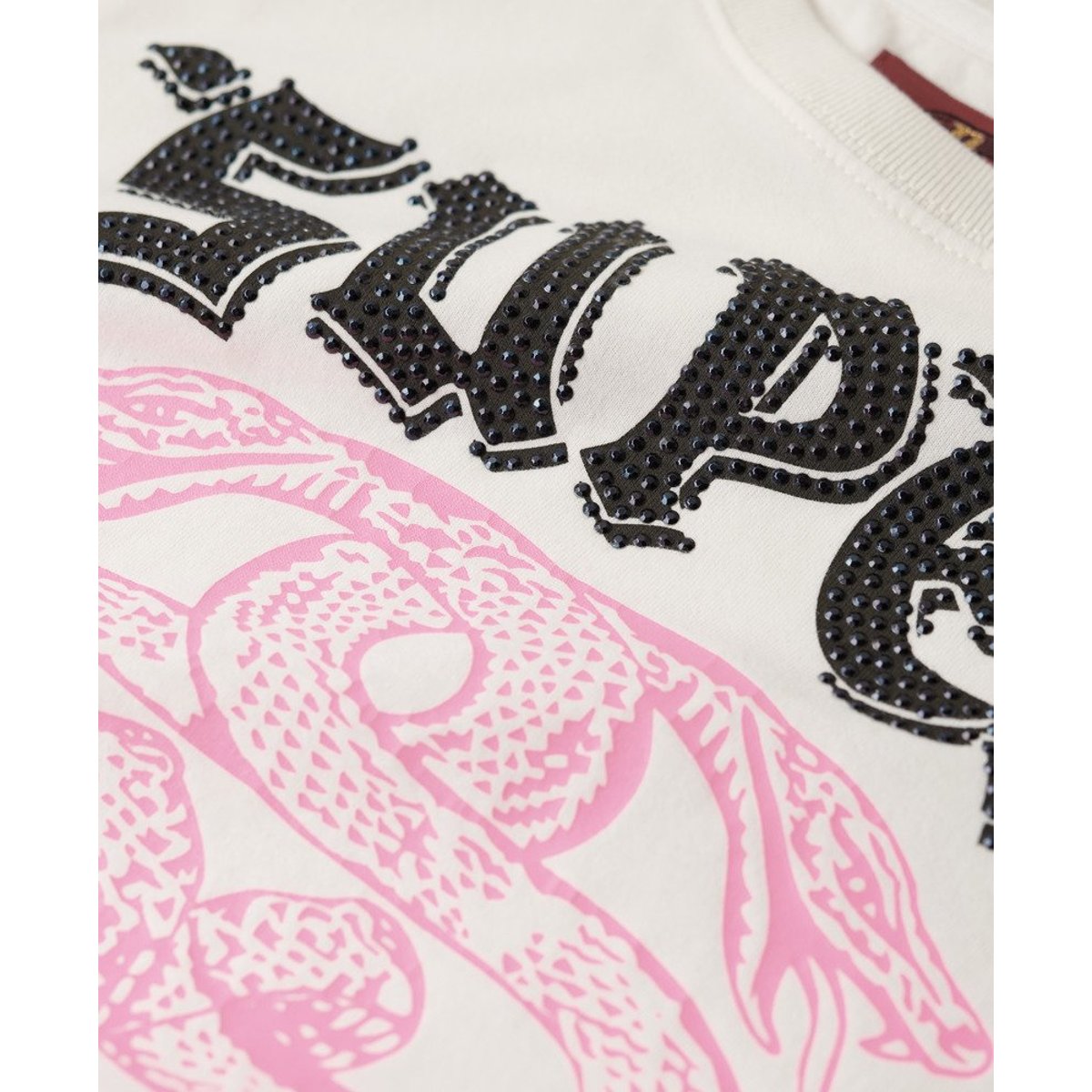 T-shirt fantaisie à mancherons et motif affiches écru, SUPERDRY
