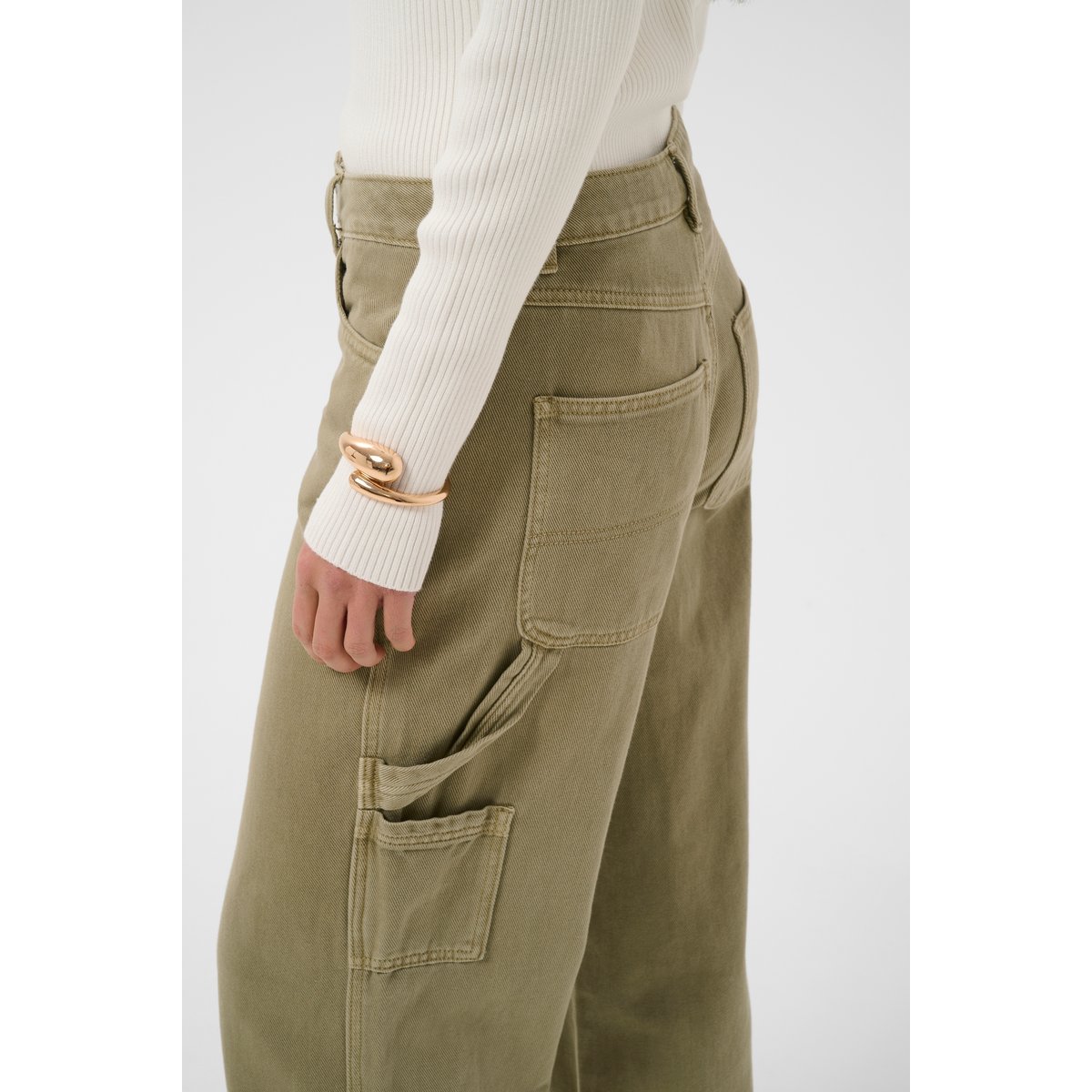 Pantalon casual vert aloe, KAFFE