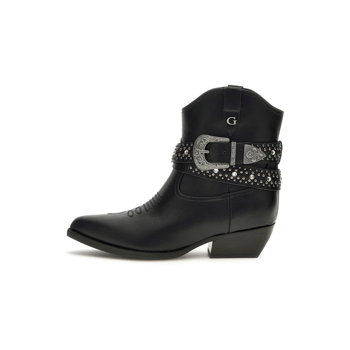 Bottines Lansly Application De Clous noir, GUESS