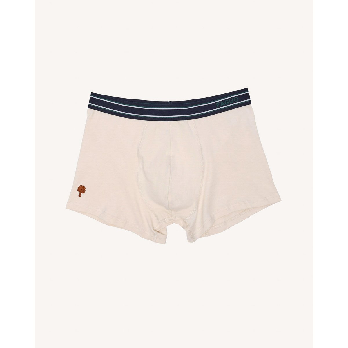 Lot de 3 boxers écru et lichen, FAGUO