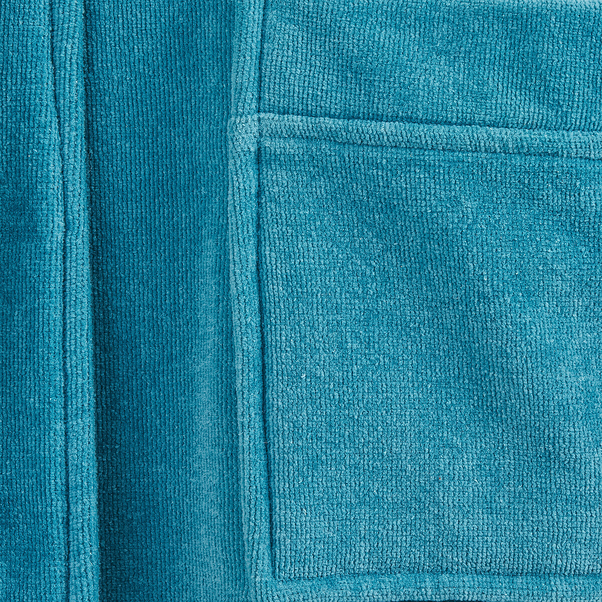 Albornoz con capucha, de rizo 450 g/m2, Trizie azul pavo real, LA REDOUTE INTERIEURS