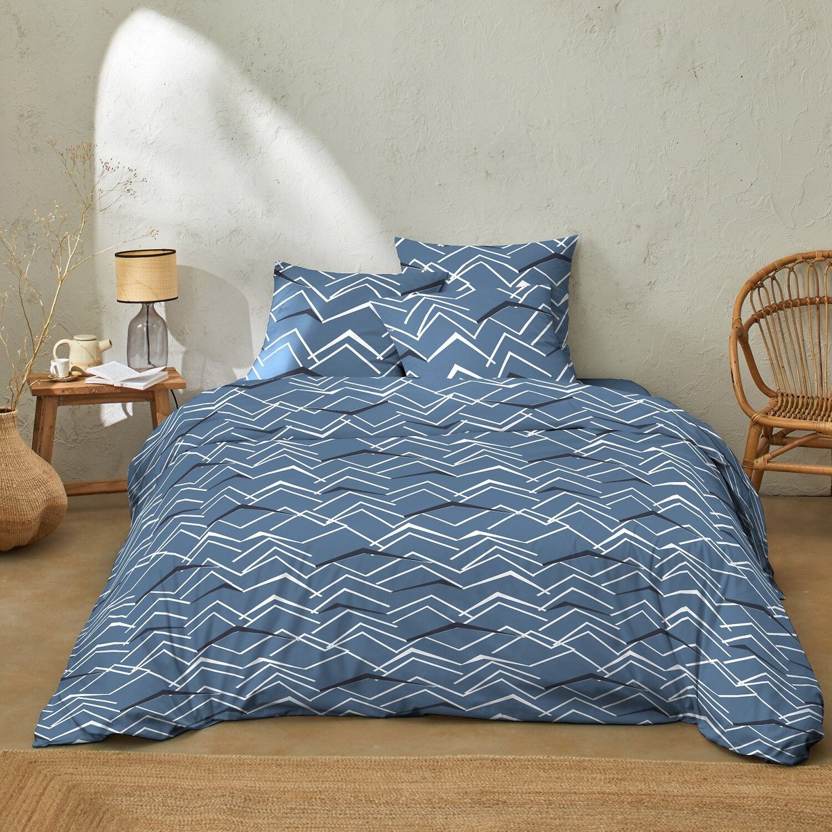 PARURE de couette 3 PCS 100% coton 57 fils COME ON imprime, C DESIGN HOME TEXTILE
