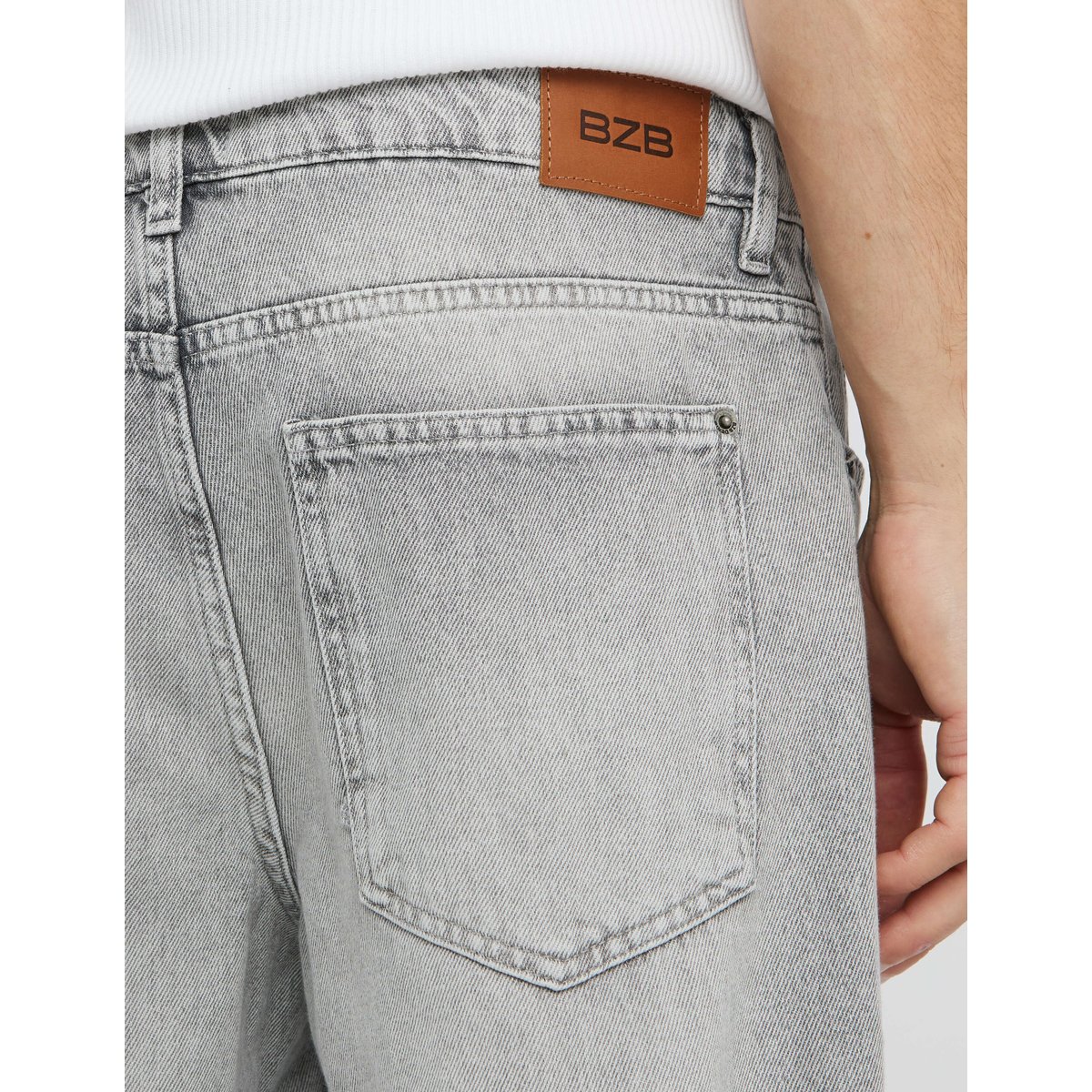 Jean relaxed gris gris clair, BZB