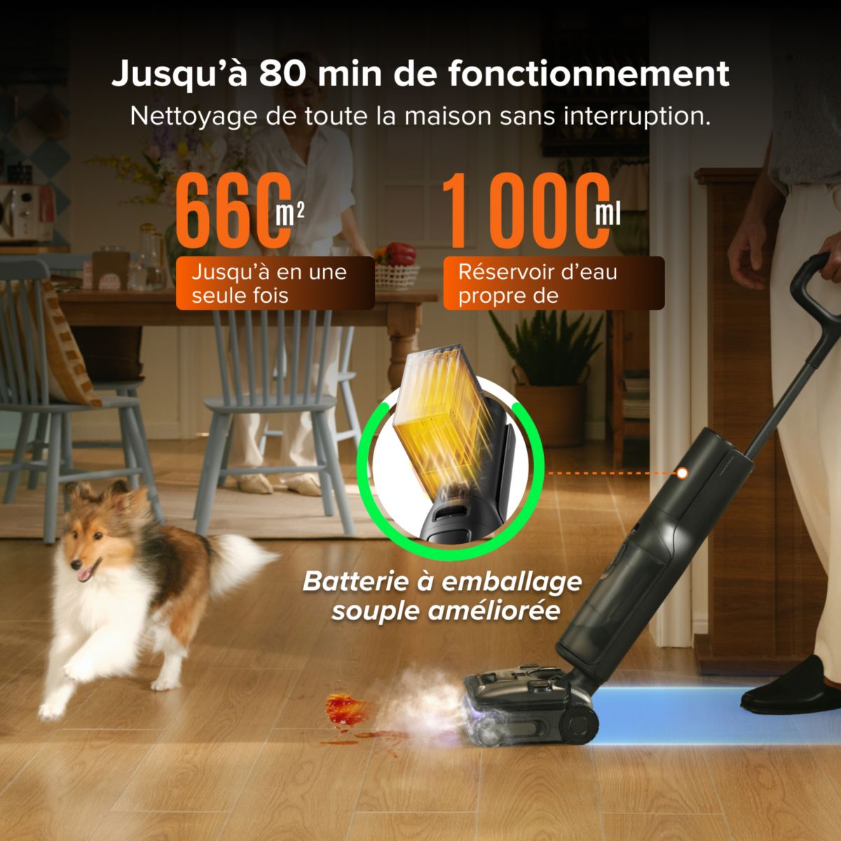 Nettoyeur de sol F25 Select Steam couleur unique, ROBOROCK