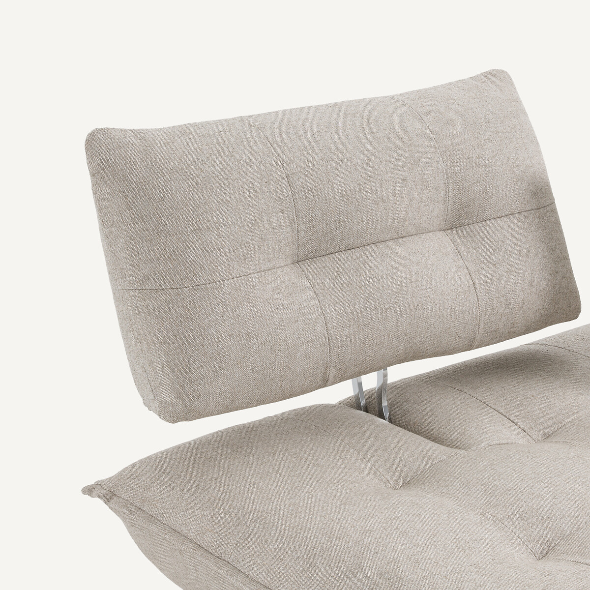 Banquette modulable en texturé viscose et lin, KAORI naturel, AM.PM