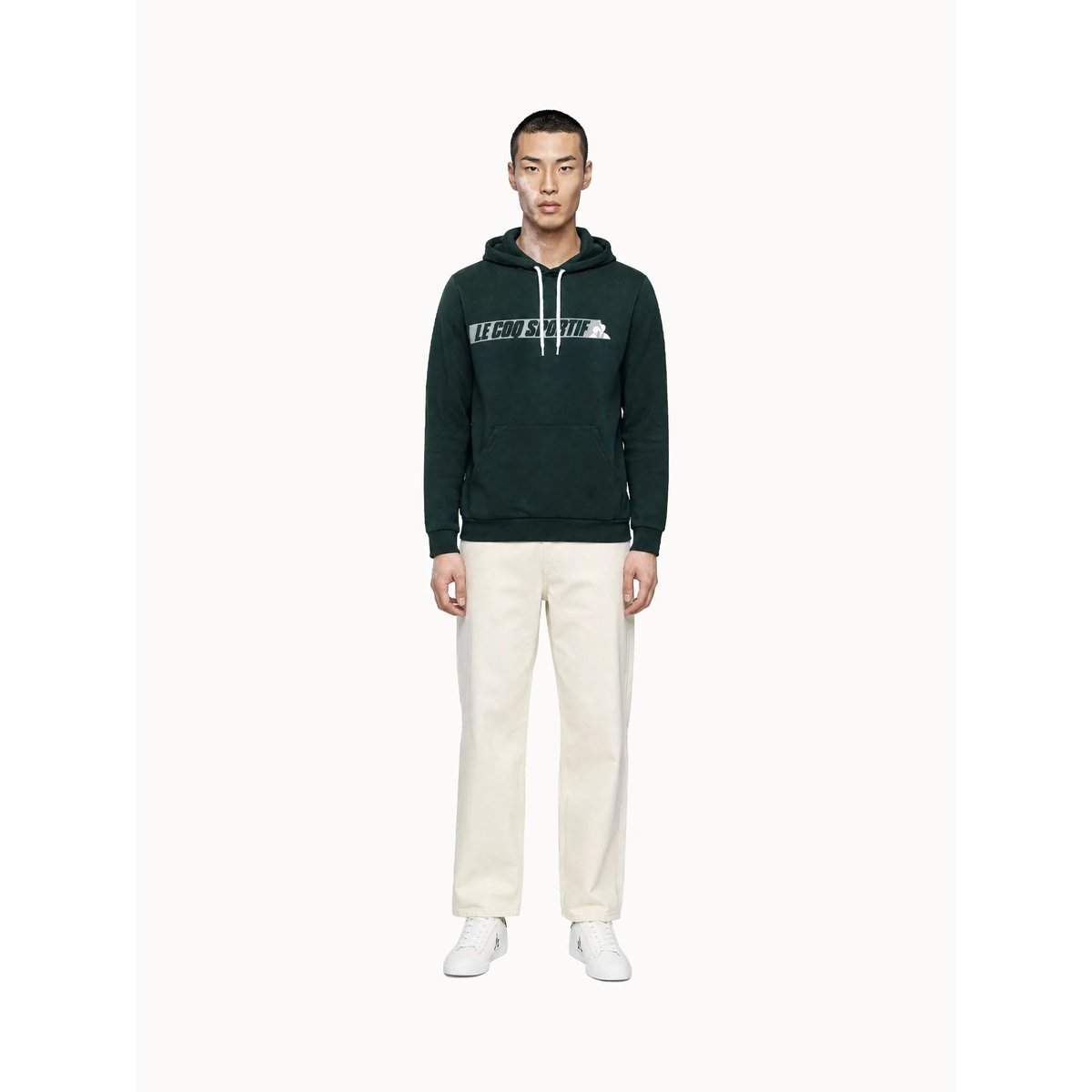 Sweat à capuche Contemporain vert, LE COQ SPORTIF