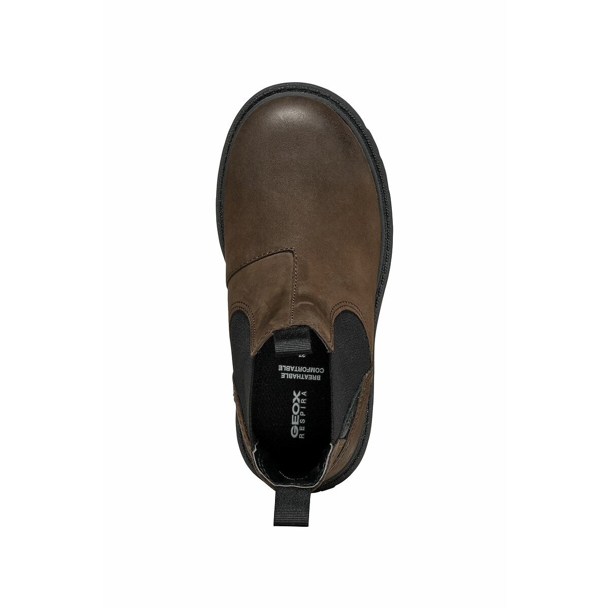 Boots chelsea en cuir Shaylax marron foncé, GEOX