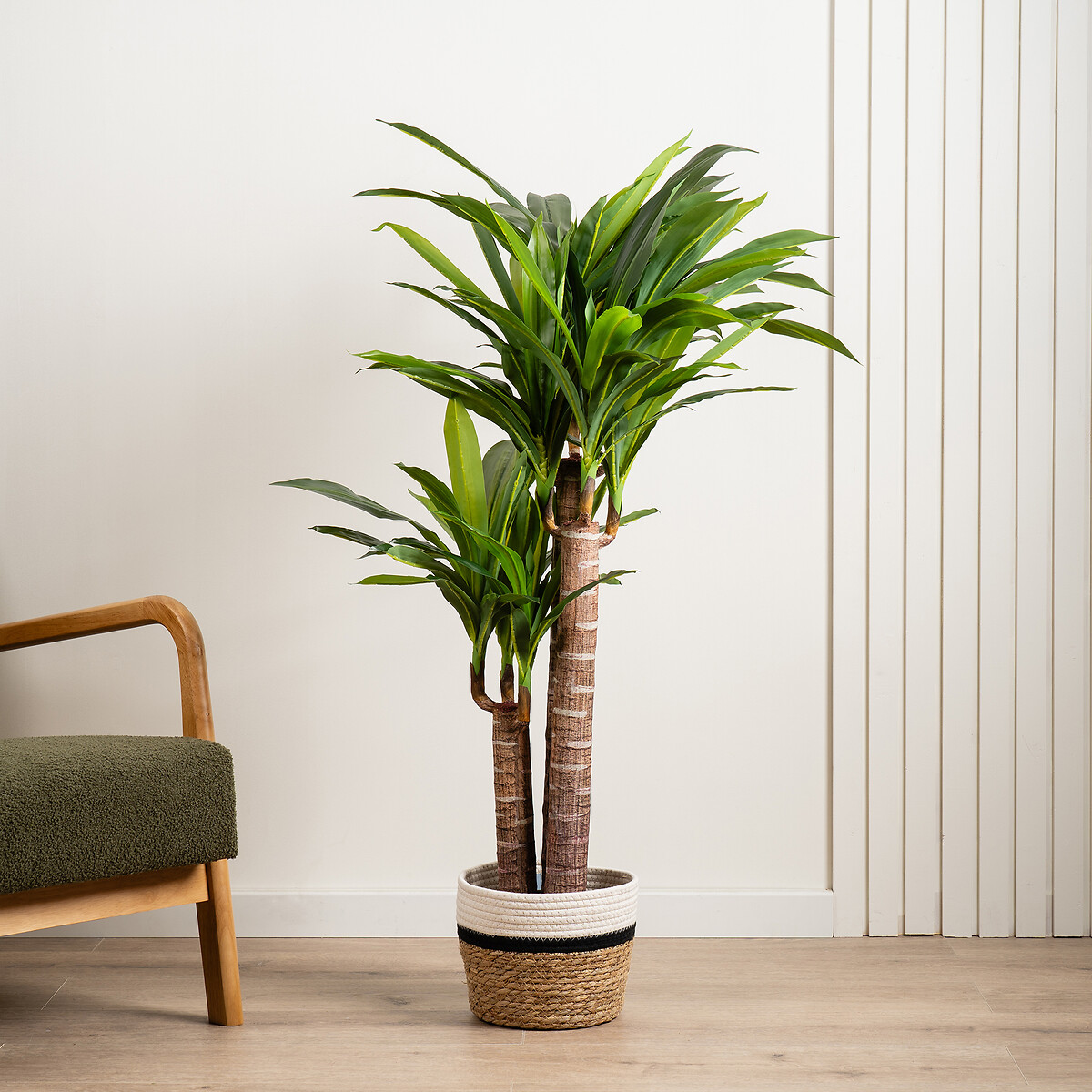 120cm Artificial Triple Stem Yucca green, SO'HOME