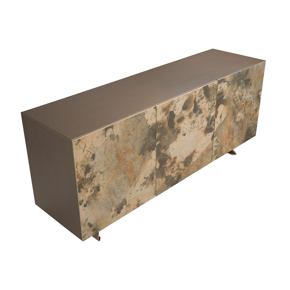 Buffet en bois taupe métallisé beige | marron | taupe, ANGEL CERDA