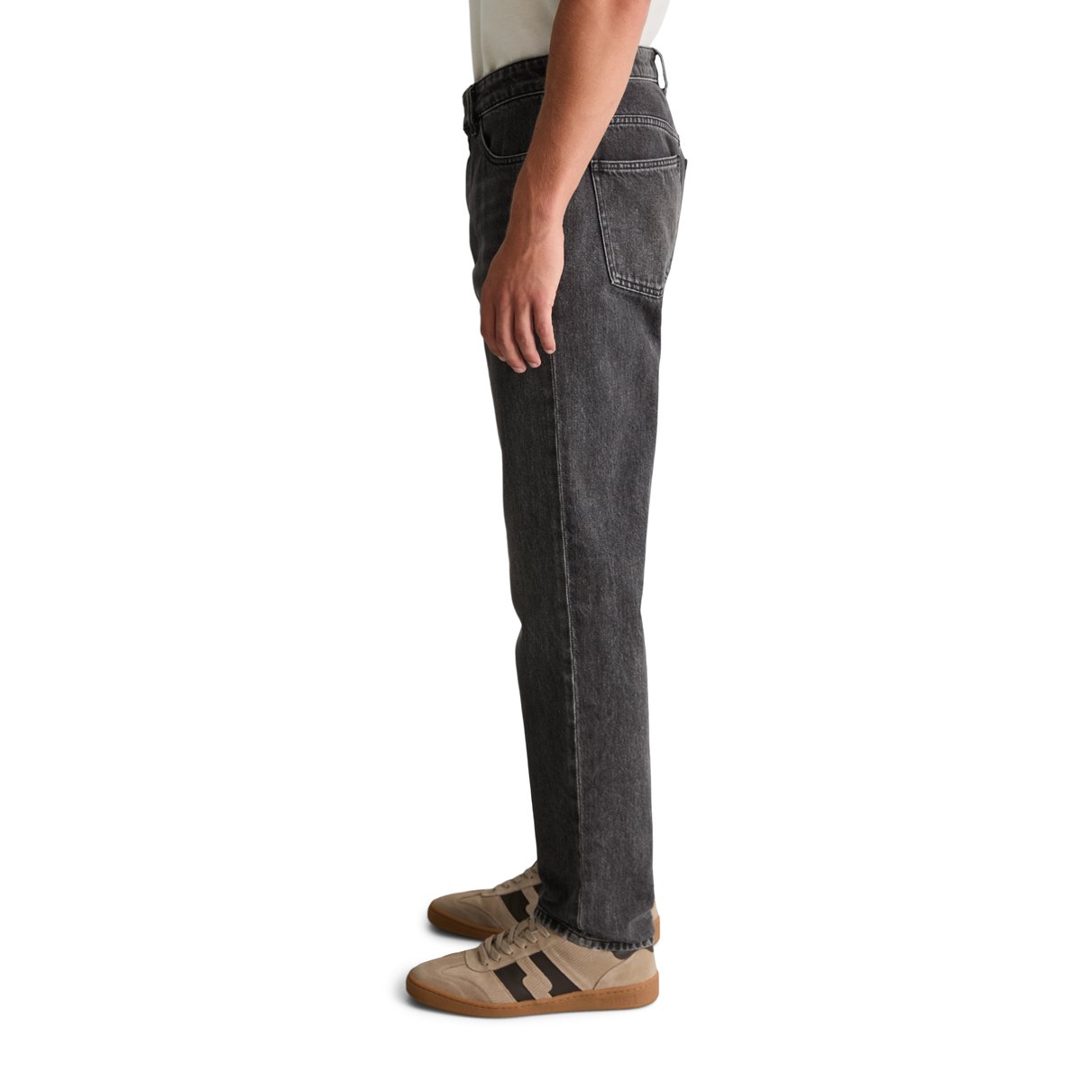 Jeans modèle Sverre droit en pur coton bio gris, MARC O’POLO DENIM