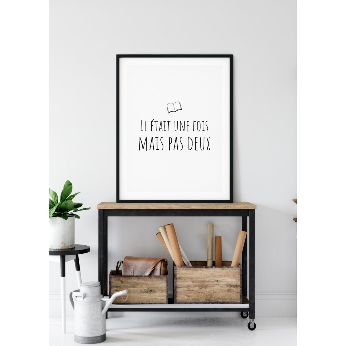 Affiche 'Il était une fois mais pas deux' blanc, L'AFFICHERIE