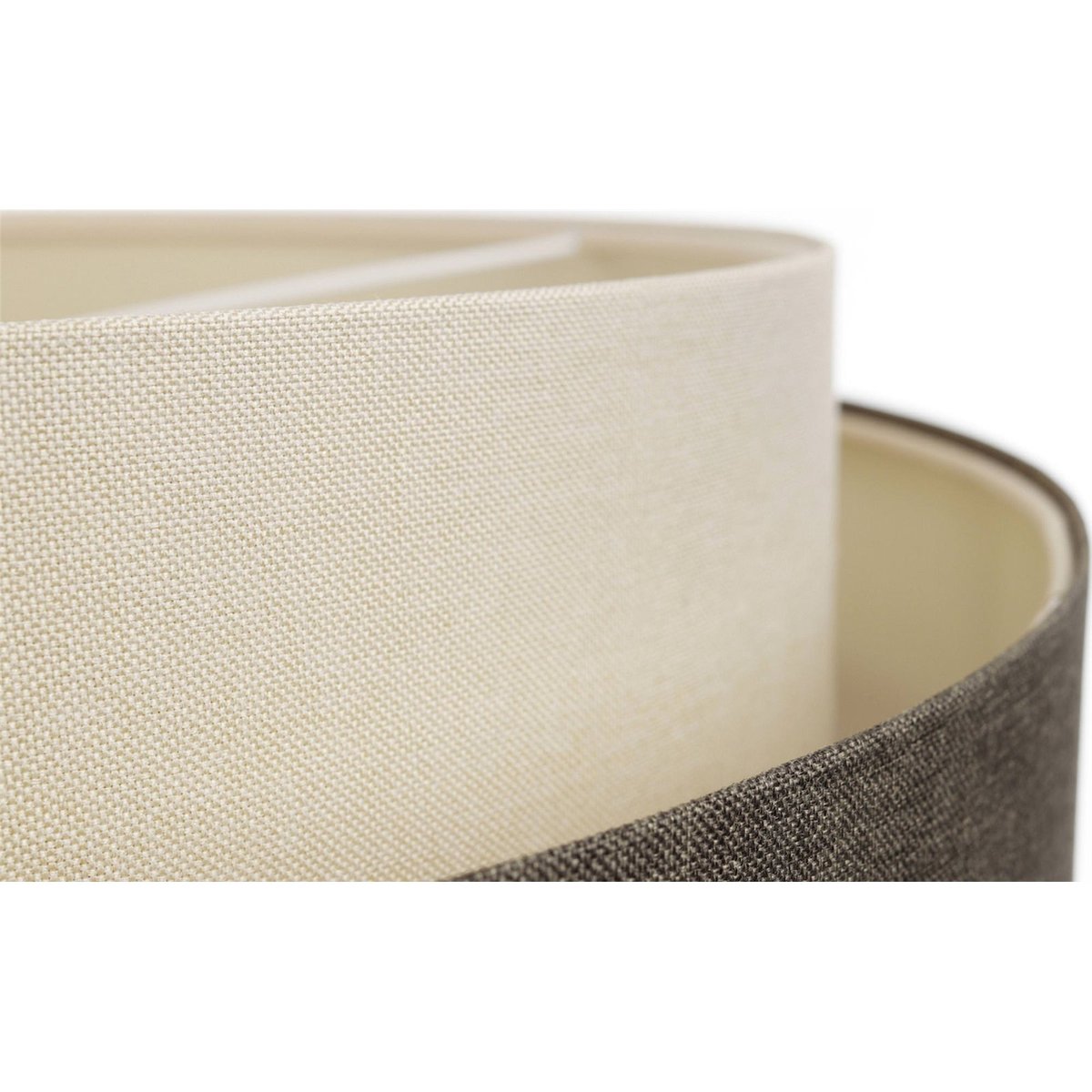 Suspension ronde en tissu, BOHO ELEGANT beige sable et crème doux, BPS KONCEPT