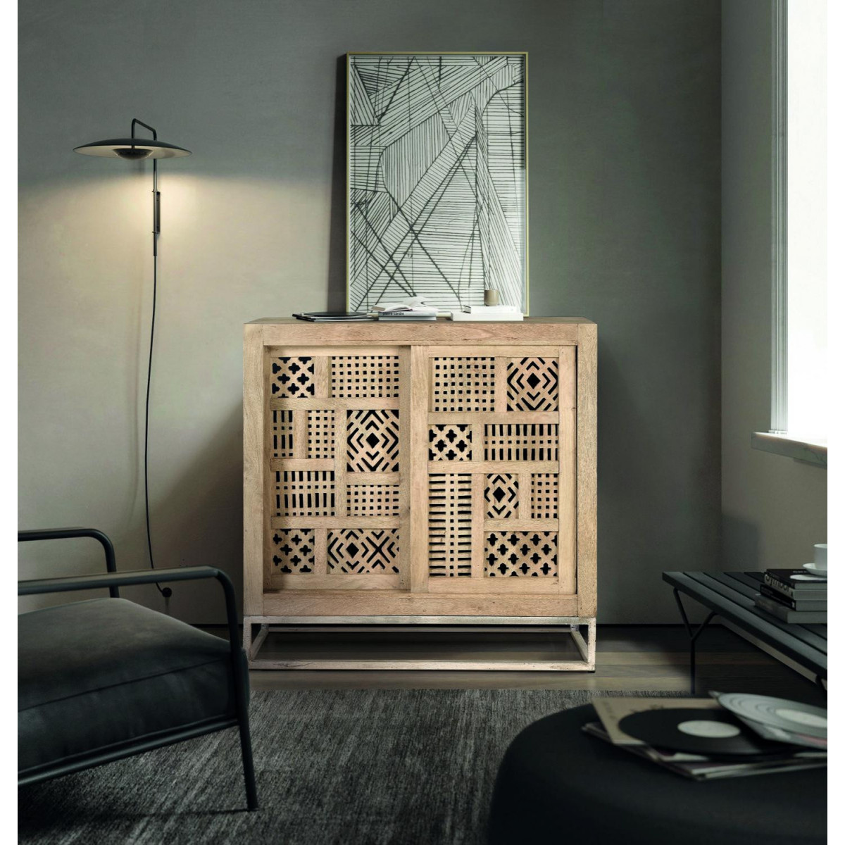 Buffet - FLORELLE marron, DECORATION D’AUTREFOIS