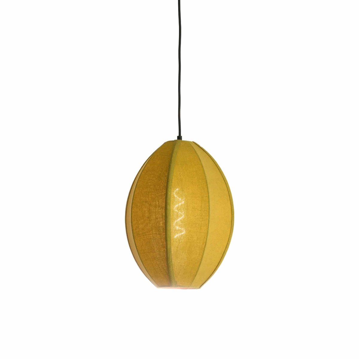 Lampe Suspendue Textiles MILATOS vert olive, LIGHT & LIVING