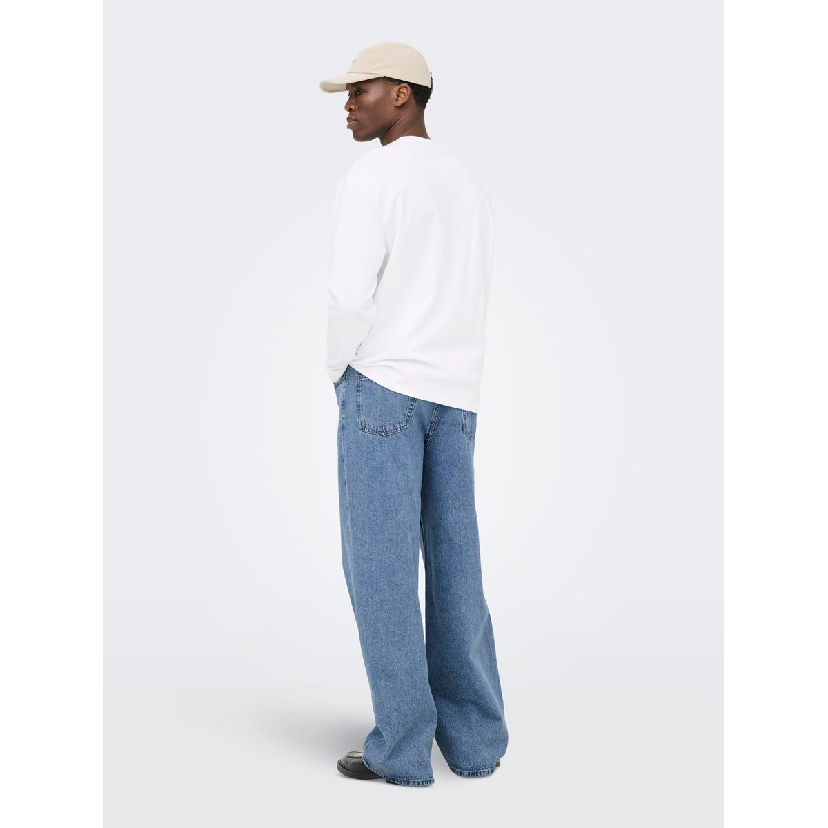 Jean À Jambe Large medium blue denim, ONLY & SONS