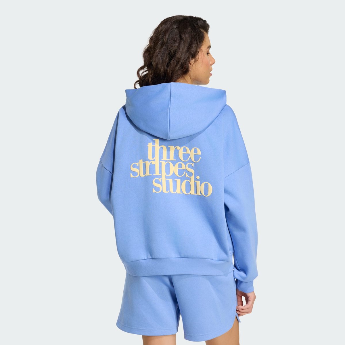 Sweat-Shirt À Capuche 3 Stripes Studio blue fusion, ADIDAS SPORTSWEAR
