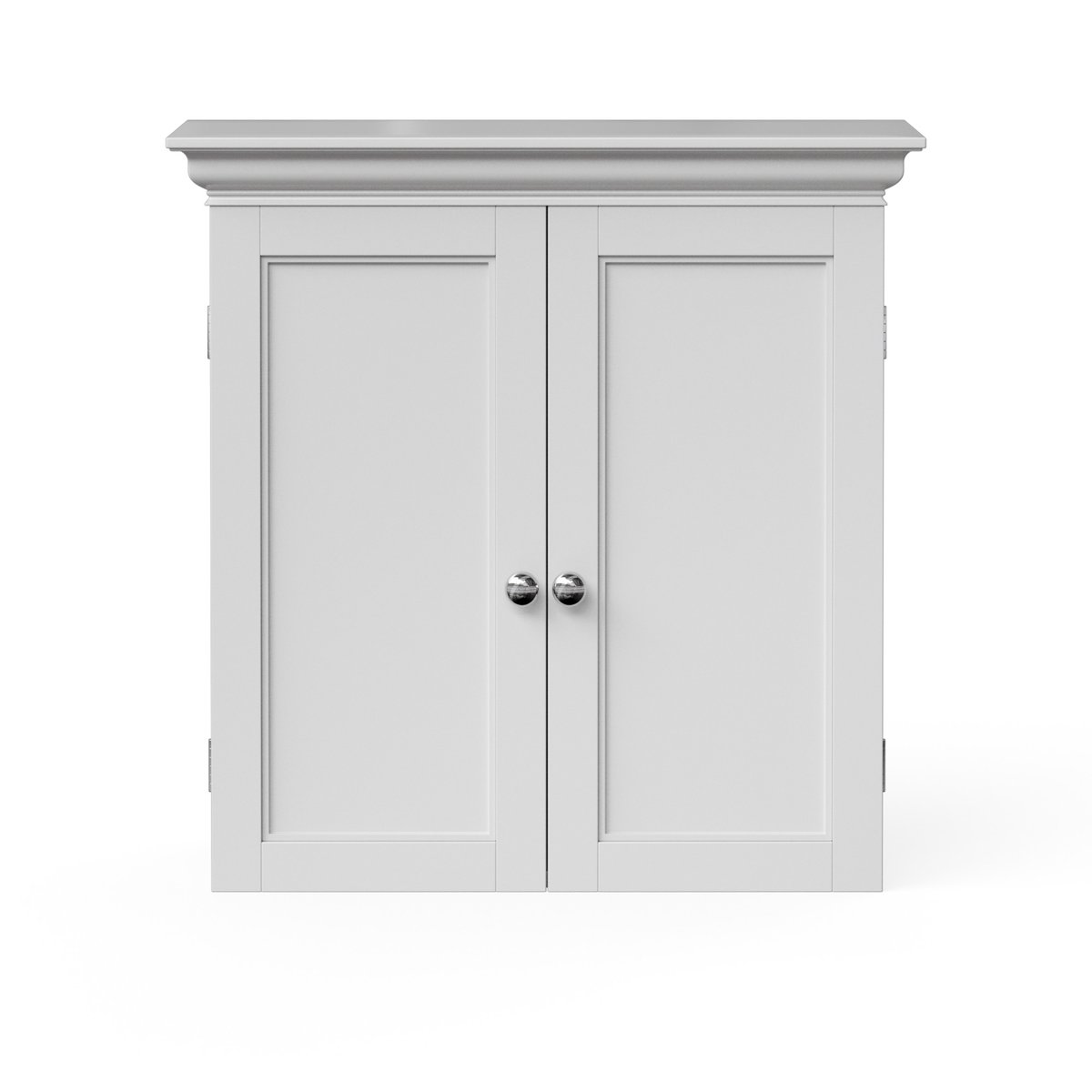 Armoire murale salle de bain, étagères réglables, Blanc, STRATFORD blanc, TEAMSON HOME