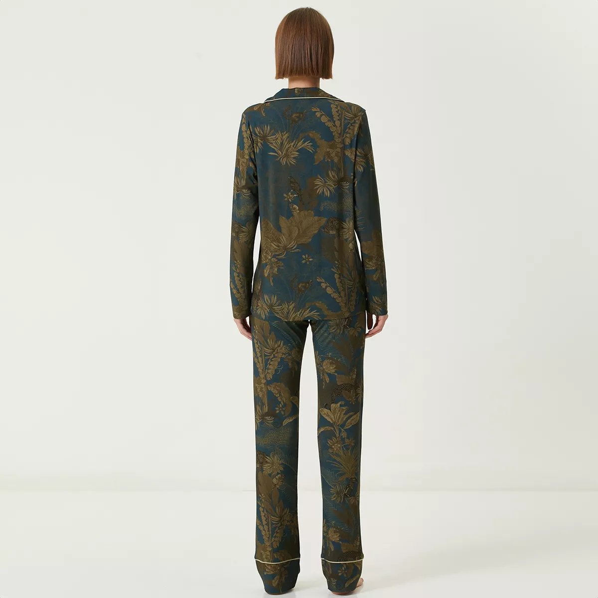 Veste jersey de viscose & élasthanne RAINFOREST bleu dore, GARNIER THIEBAUT