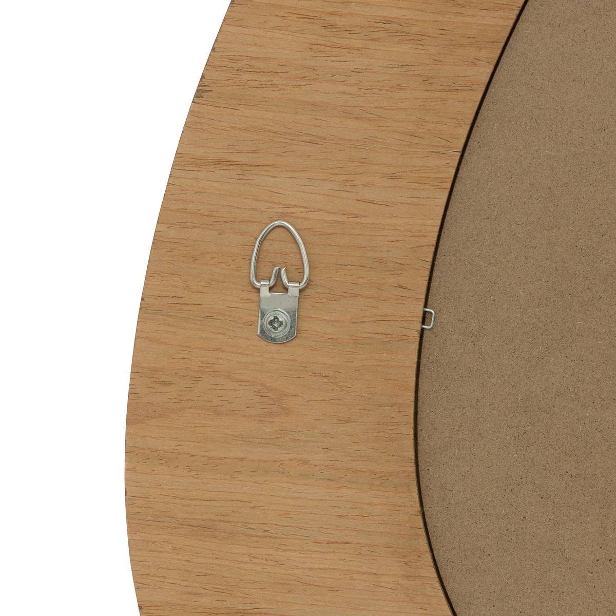 Miroir mural organique en bois 70cm SOPHIE marron, ATMOSPHERA