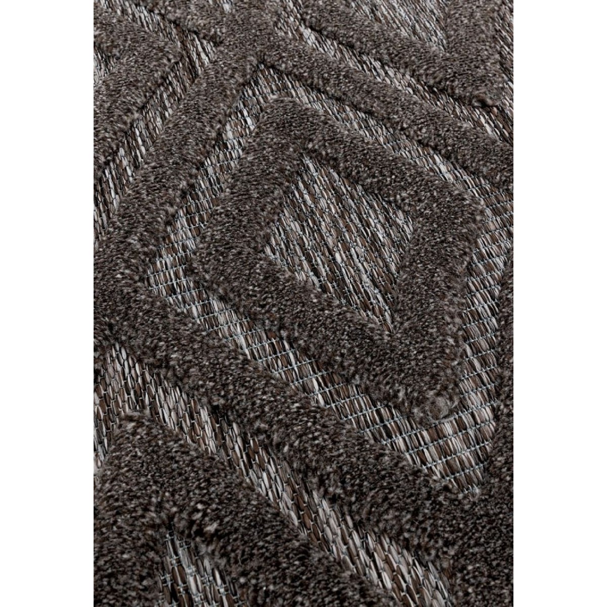 Tapis salon et chambre moderne ATLAS DIAMOND gris, NOVATREND