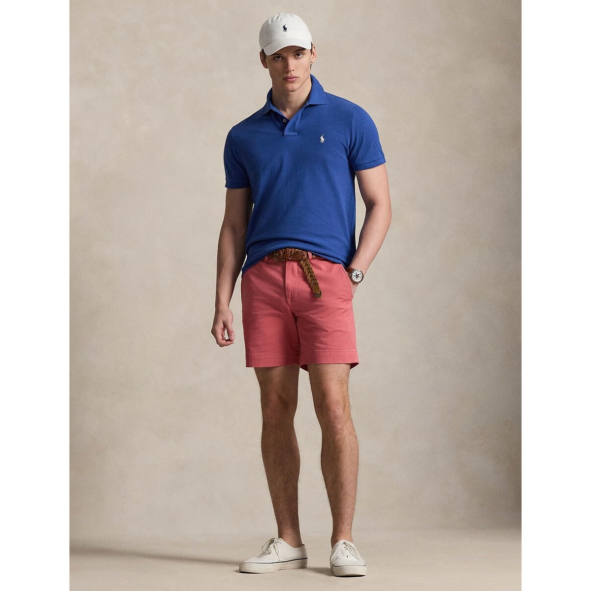 Polo iconica in piqué di cotone blu azzurro, POLO RALPH LAUREN