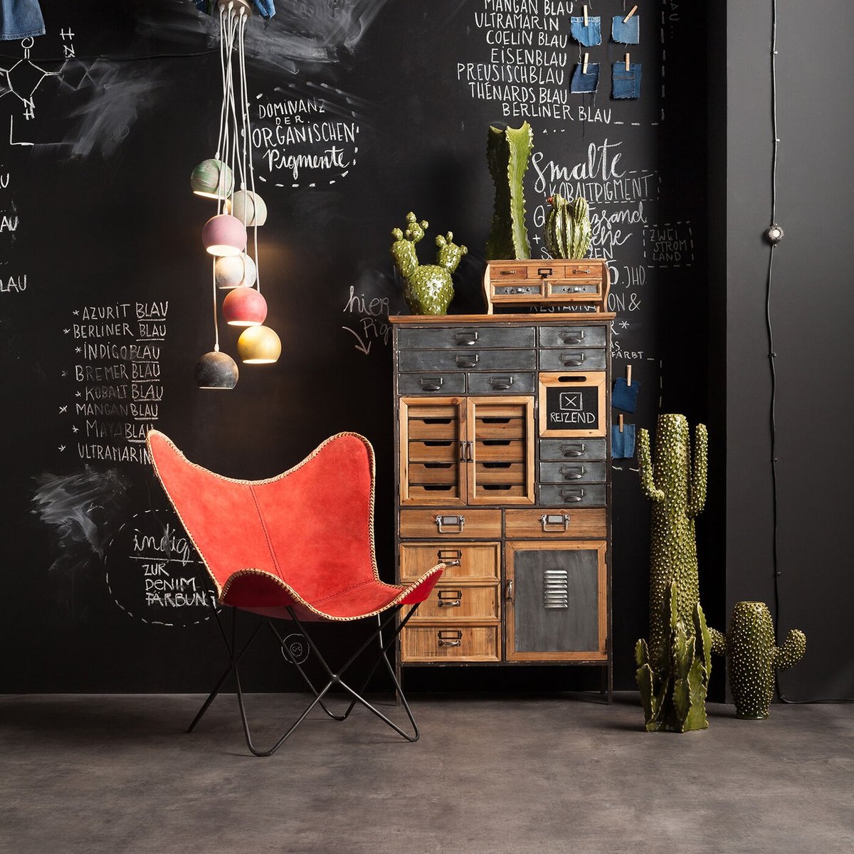 Commode Art Factory noire nature, KARE DESIGN