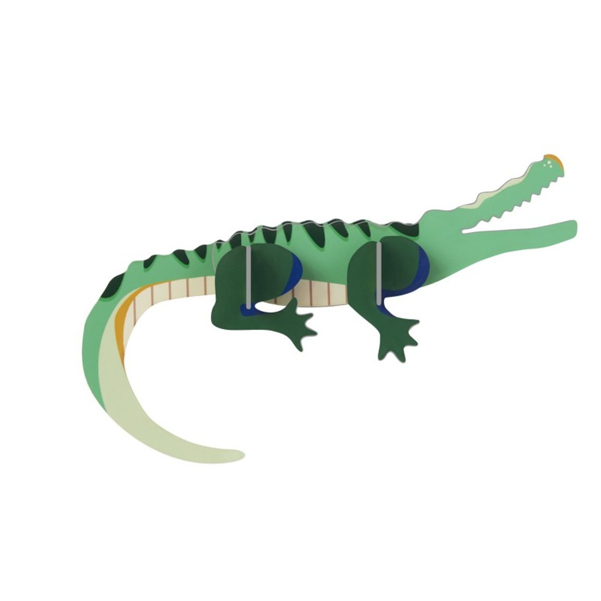 Décoration murale enfant crocodile carton vert, STUDIO ROOF
