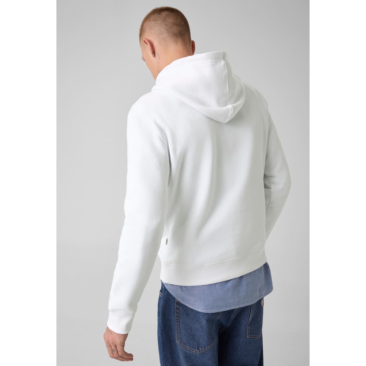 Sweat-Shirt Iconic blanc, GUESS JEANS