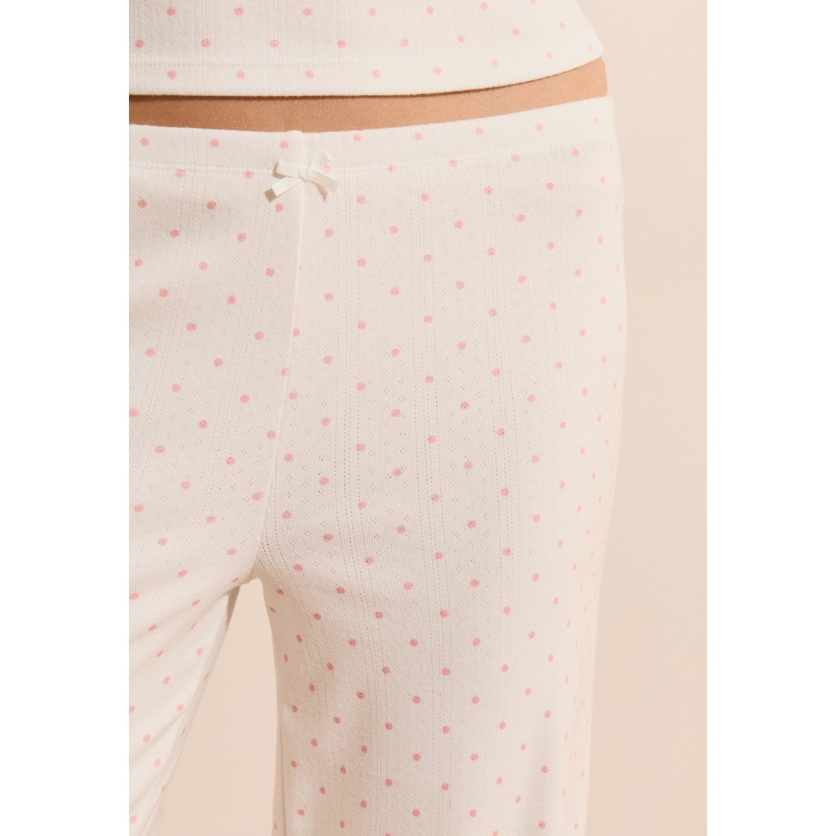 Pantalon de pyjama à pois BASYLE rose, ETAM