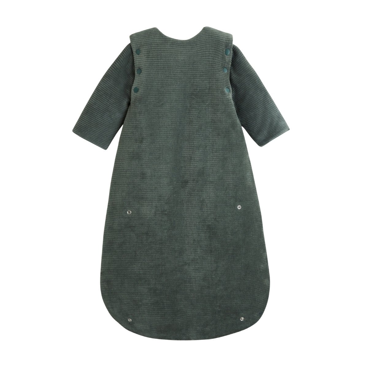 Gigoteuse d'hiver en velours avec manches amovibles Elliott vert, PETIT BEGUIN