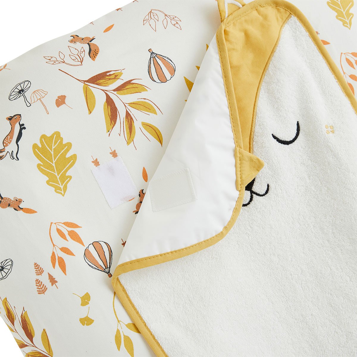 Housse de matelas à langer + 2 tapis de change Merlin ecru, PETIT BEGUIN