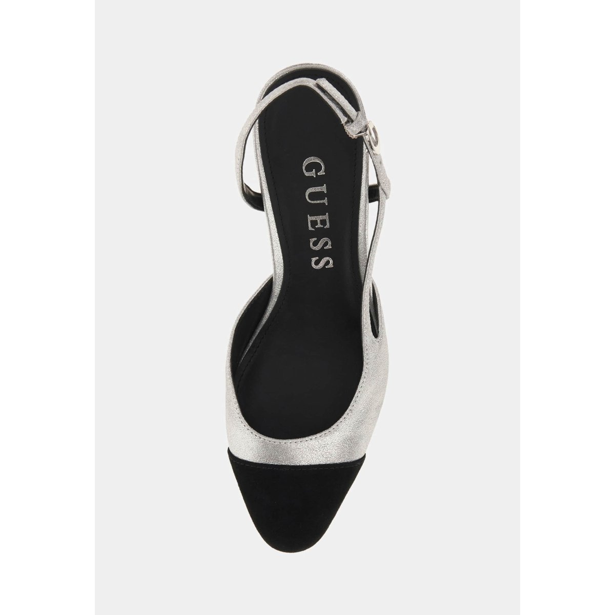 Slingbacks Loisa Cuir Mélangé argent, GUESS