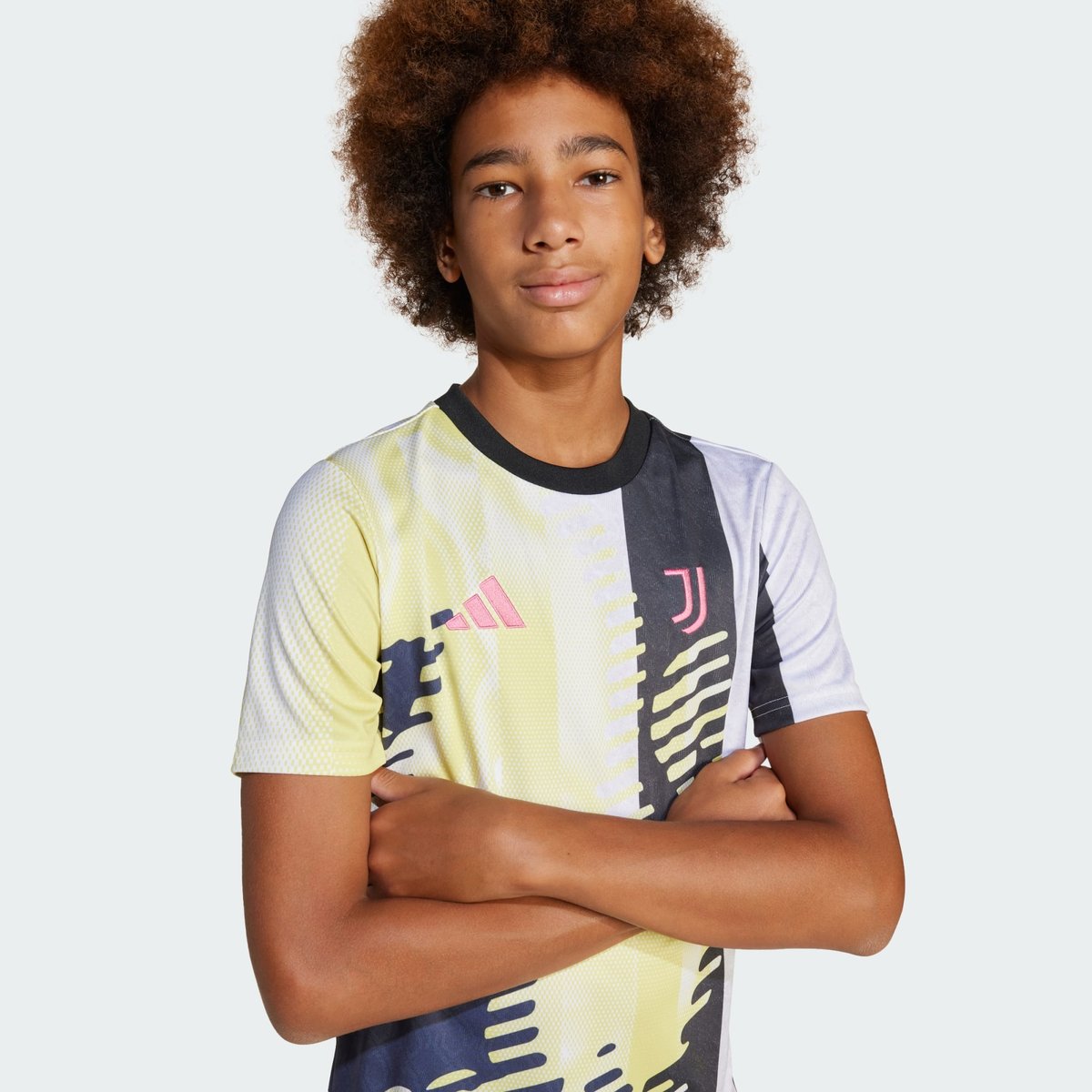 Maillot d'échauffement Juventus 24/25 Enfants pure sulfur / black / legend ink, adidas Performance