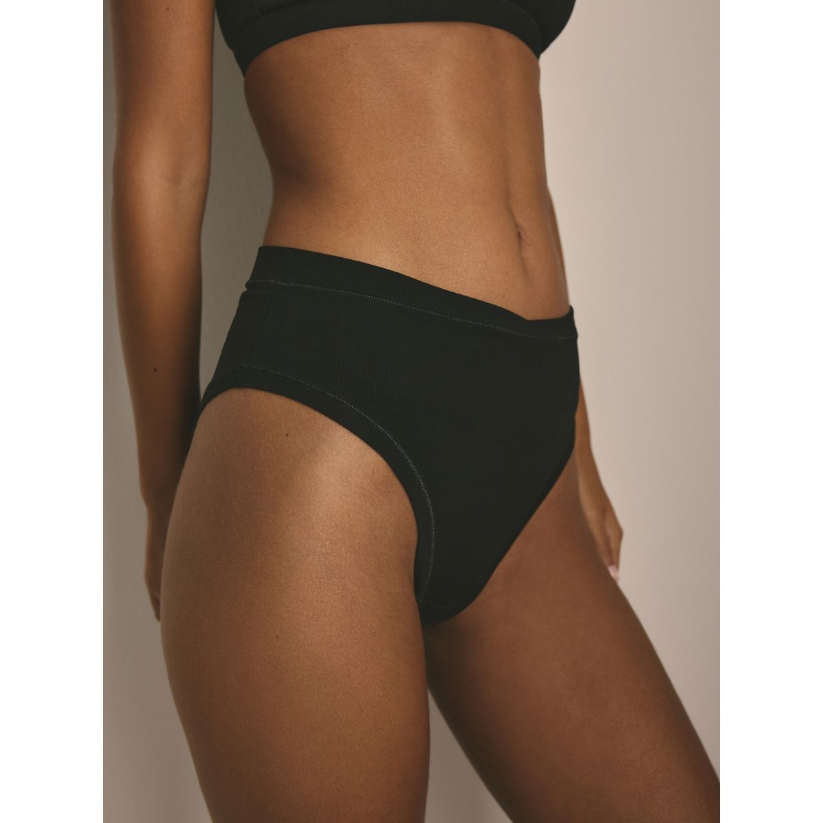Culotte douce, lot de 3 noir, NEXT