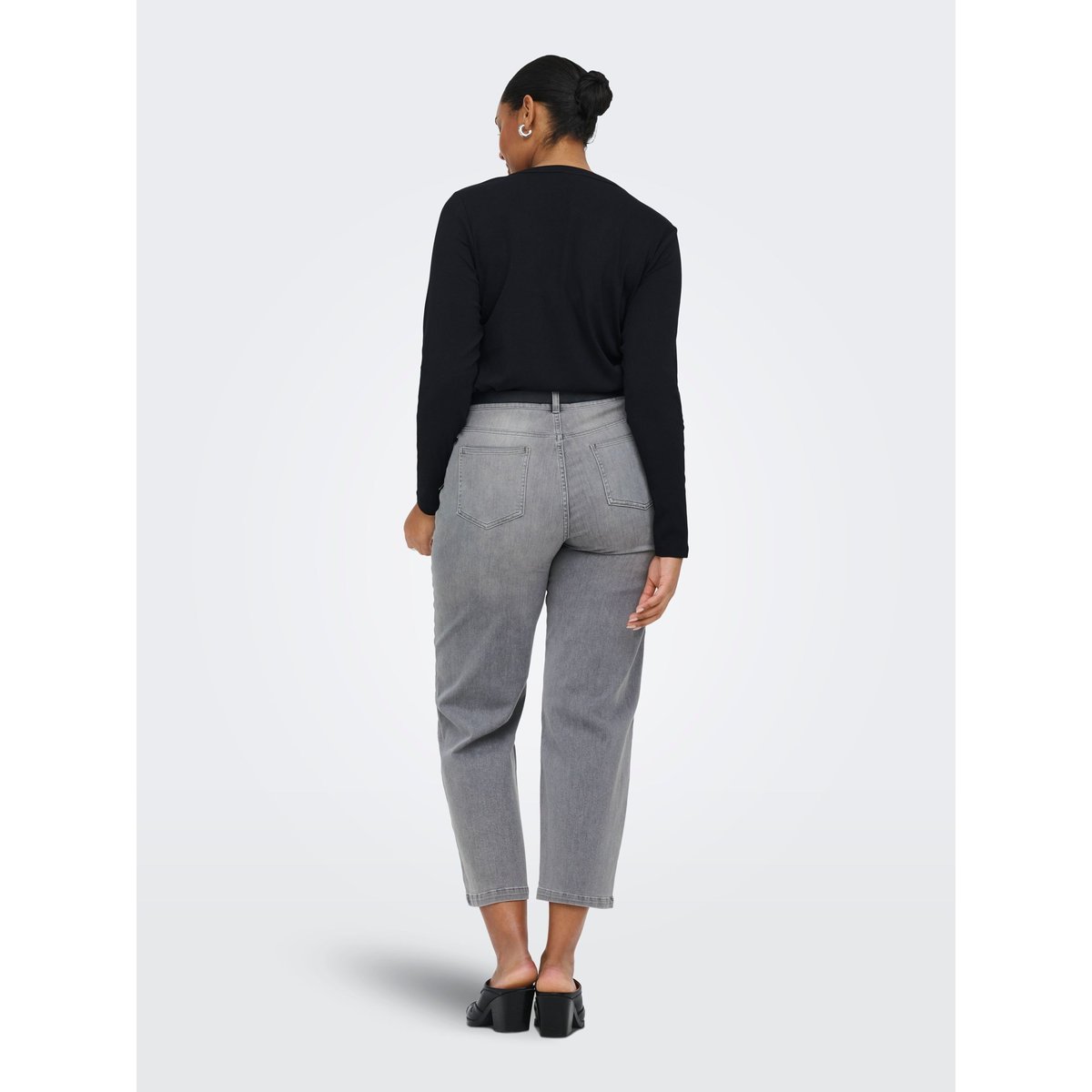 Jean À Jambe Large light grey denim, ONLY CARMAKOMA