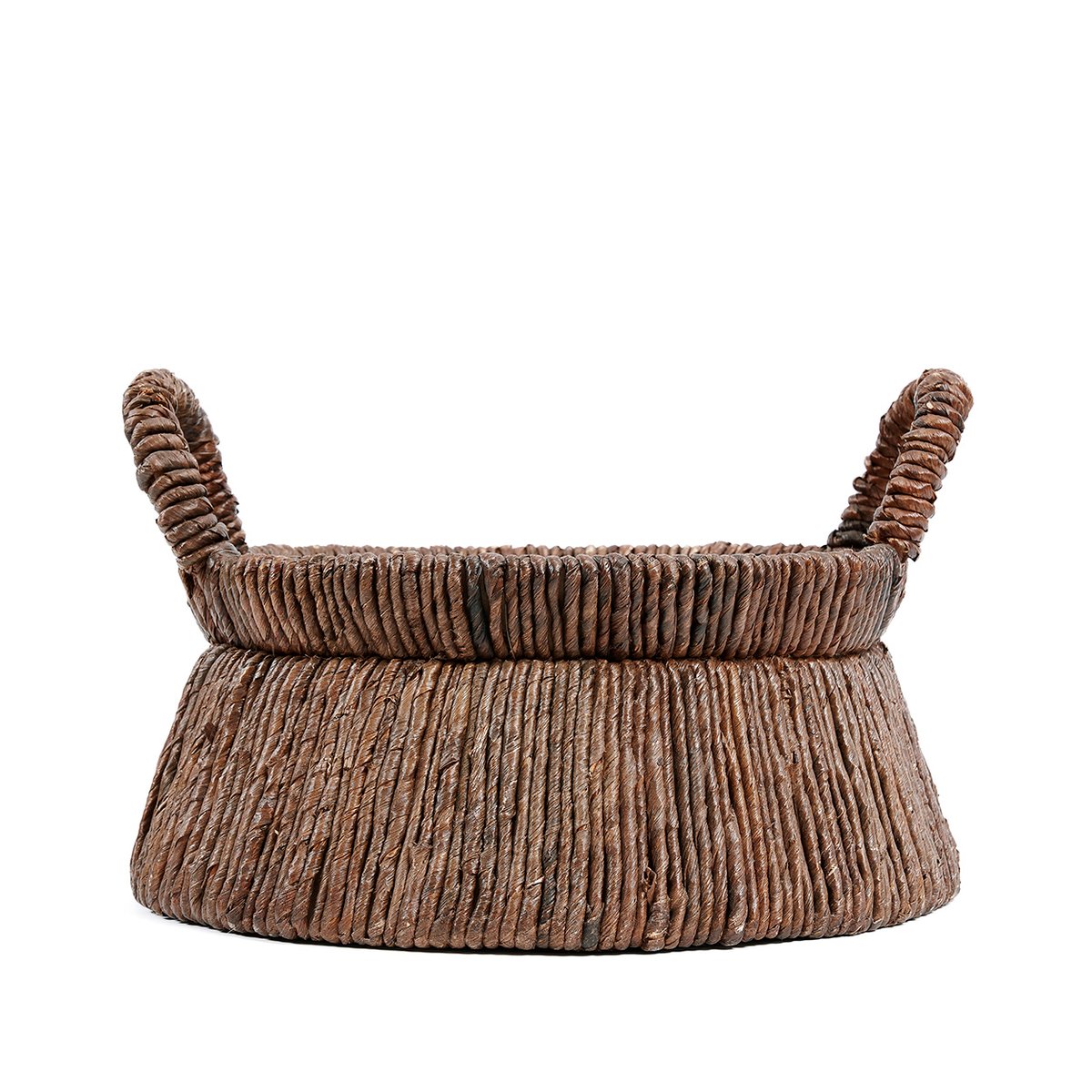 Panier en feuille de bananier CHIZARA beige, BAZAR BIZAR