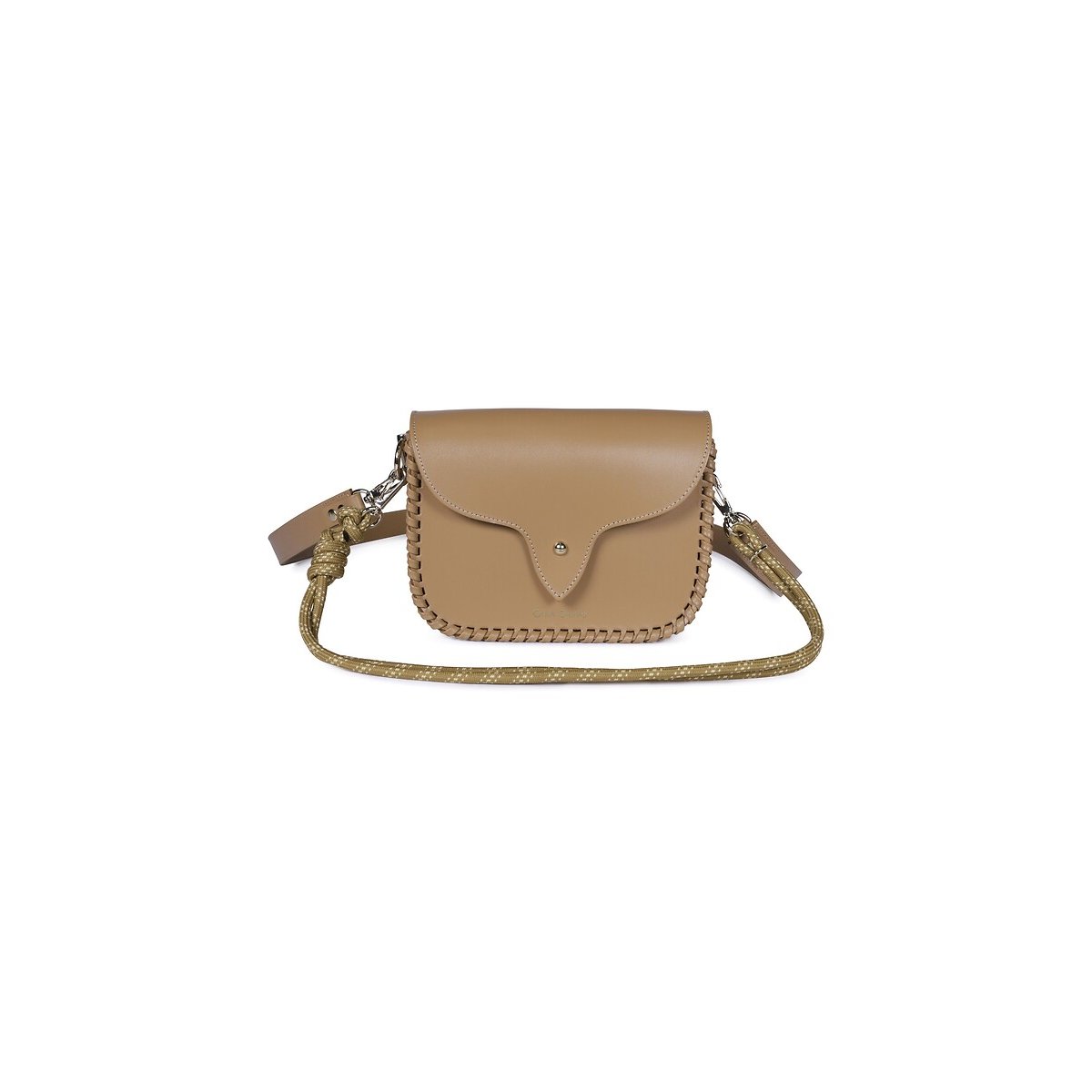 West Leather Shoulder Bag mocha, CRAIE STUDIO