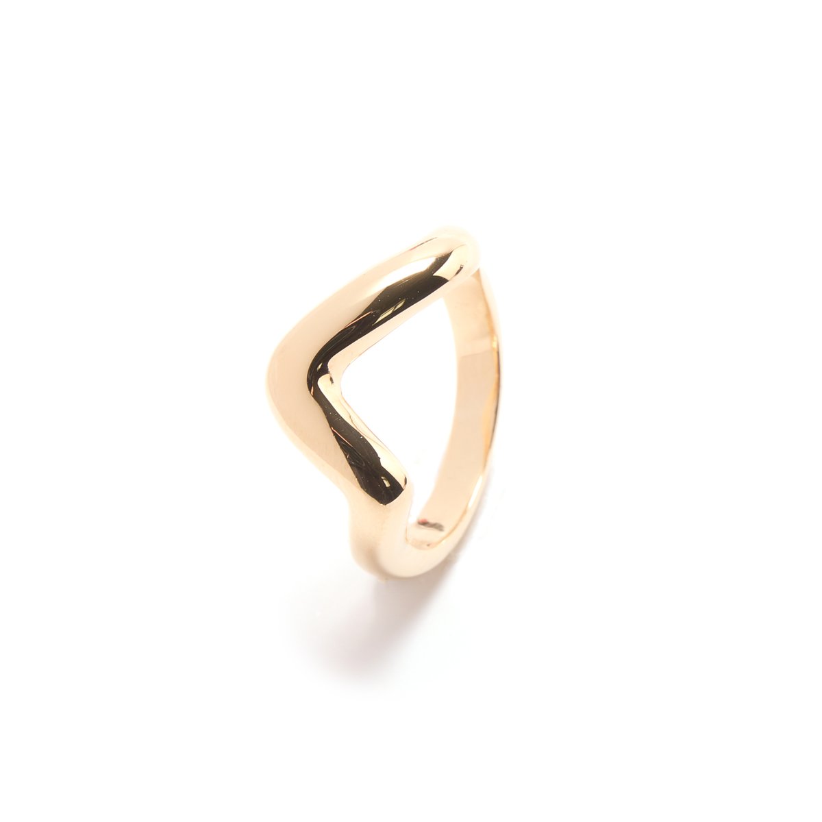 Bague graphique plaqué or (50 à 60), DAXON