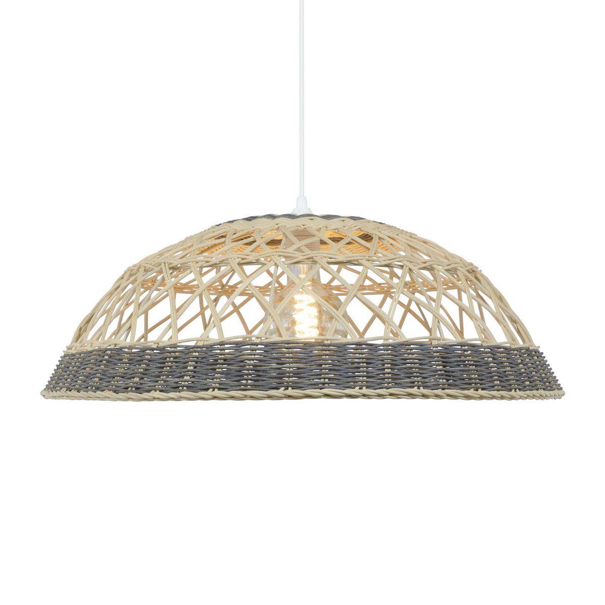 Suspension en rotin, SARANNE gris, C-CREATION