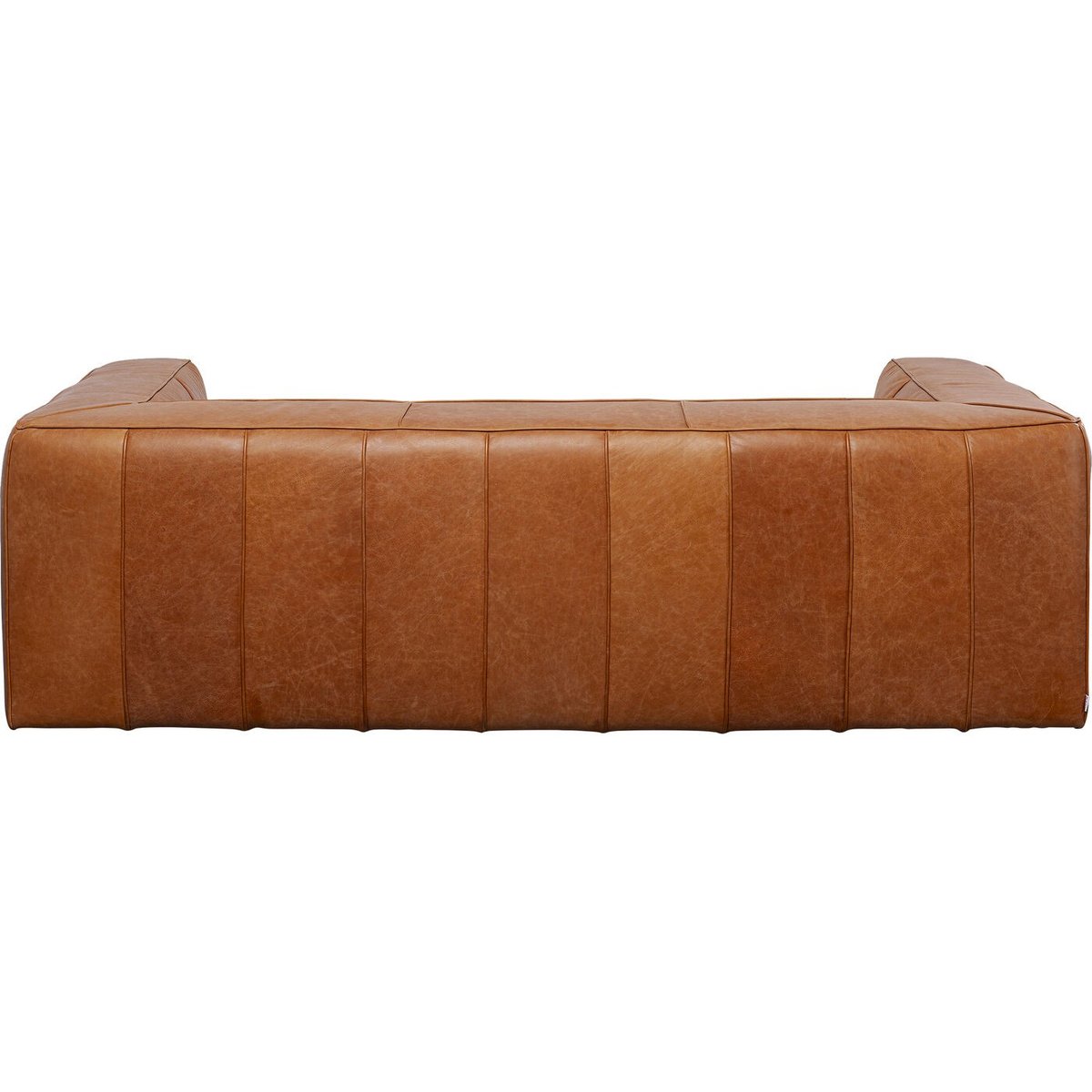 Canapé 3 places en cuir, CUBETTO marron clair, KARE DESIGN