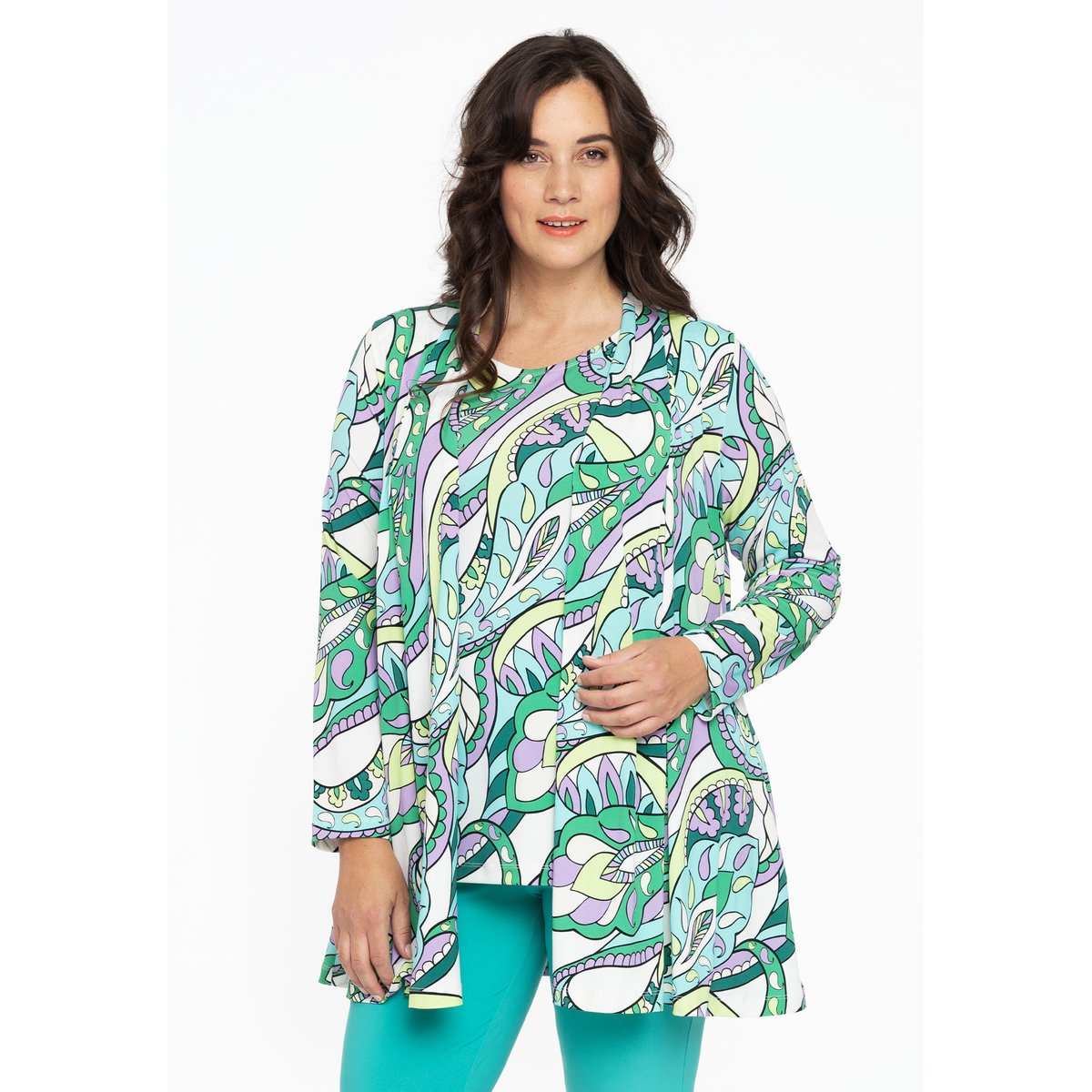 Gilet imprimée paisley blanc, YOEK