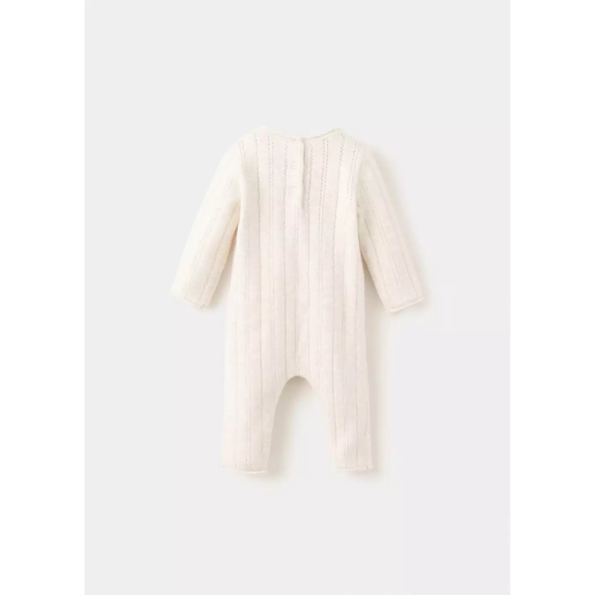 Maille ajourée à une pièce beige, MANGO BABY